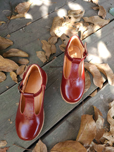 Reina clásico charol rojo 🍂🍁‼️