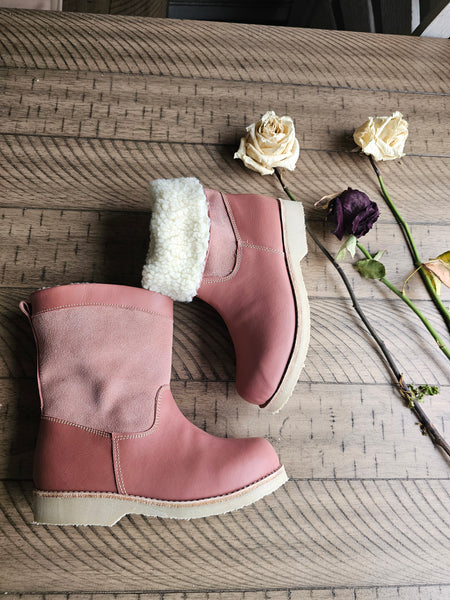 Bota achiporrada rosa viejo 💞 🍂🍁