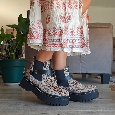 Botin Diane cuero print 🍂🍁