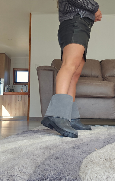 Bota Martina gris envejecido
