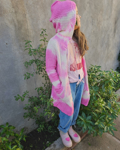 Tapado algodón bambú tonos rosa.
