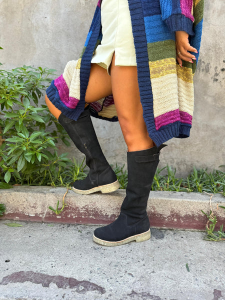 Bota negra crepe  ⚫️⚫️ Romana chick