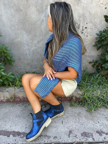 Botín Diane crepe azul 💙💙🍁