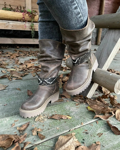 Bota Martina color taupe