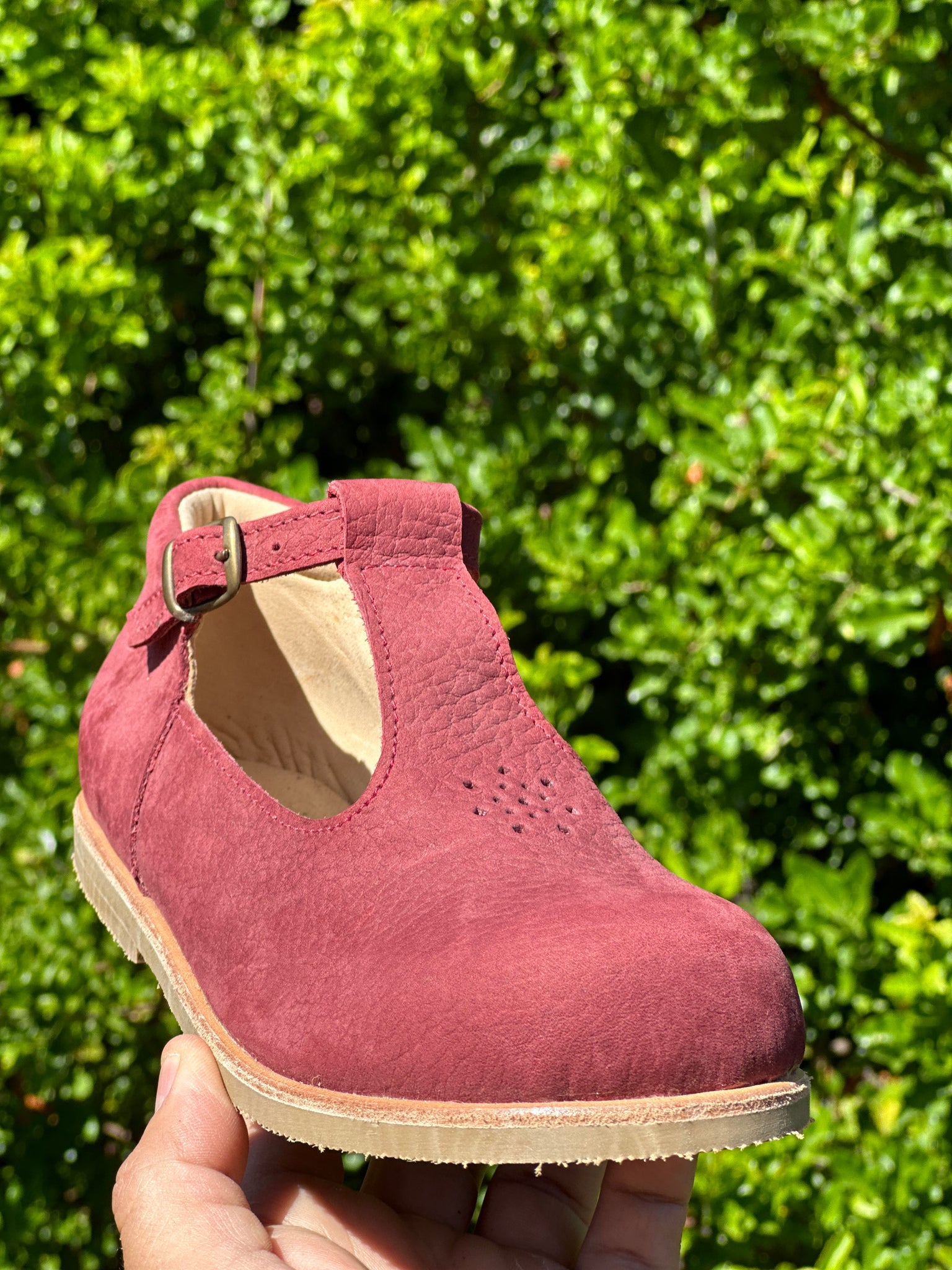 Reina clásico cuero burdeos gamuza❤️🍁🍂